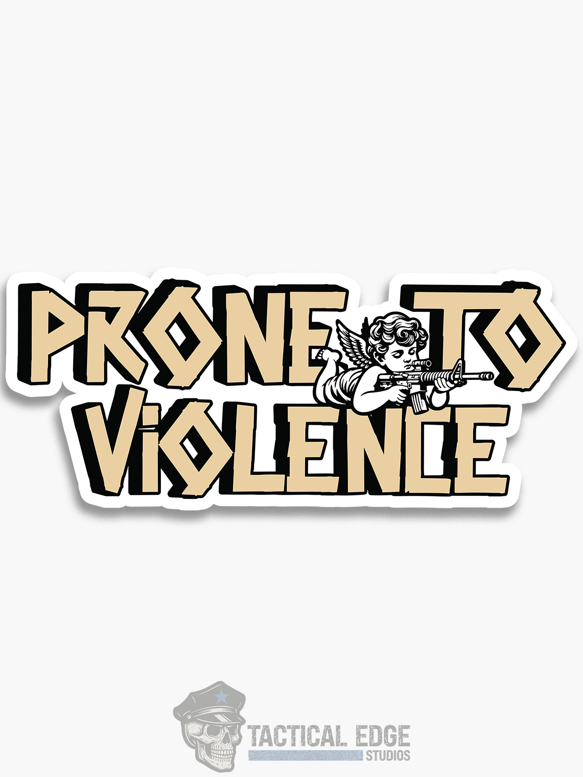 Prone To Violence Sticker